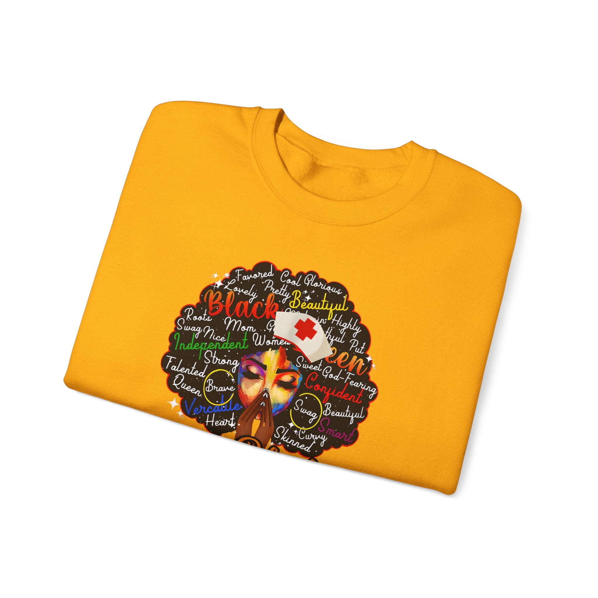 Black Nurse Magic Sweatshirt w/Black Afro