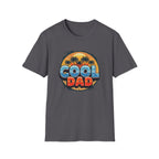 Cool Dad T-Shirt – Retro Sunset Palm Fathers Tee