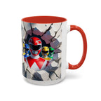 Power Rangers Coffee Mug — Retro Superhero Team Design (11/15 oz)