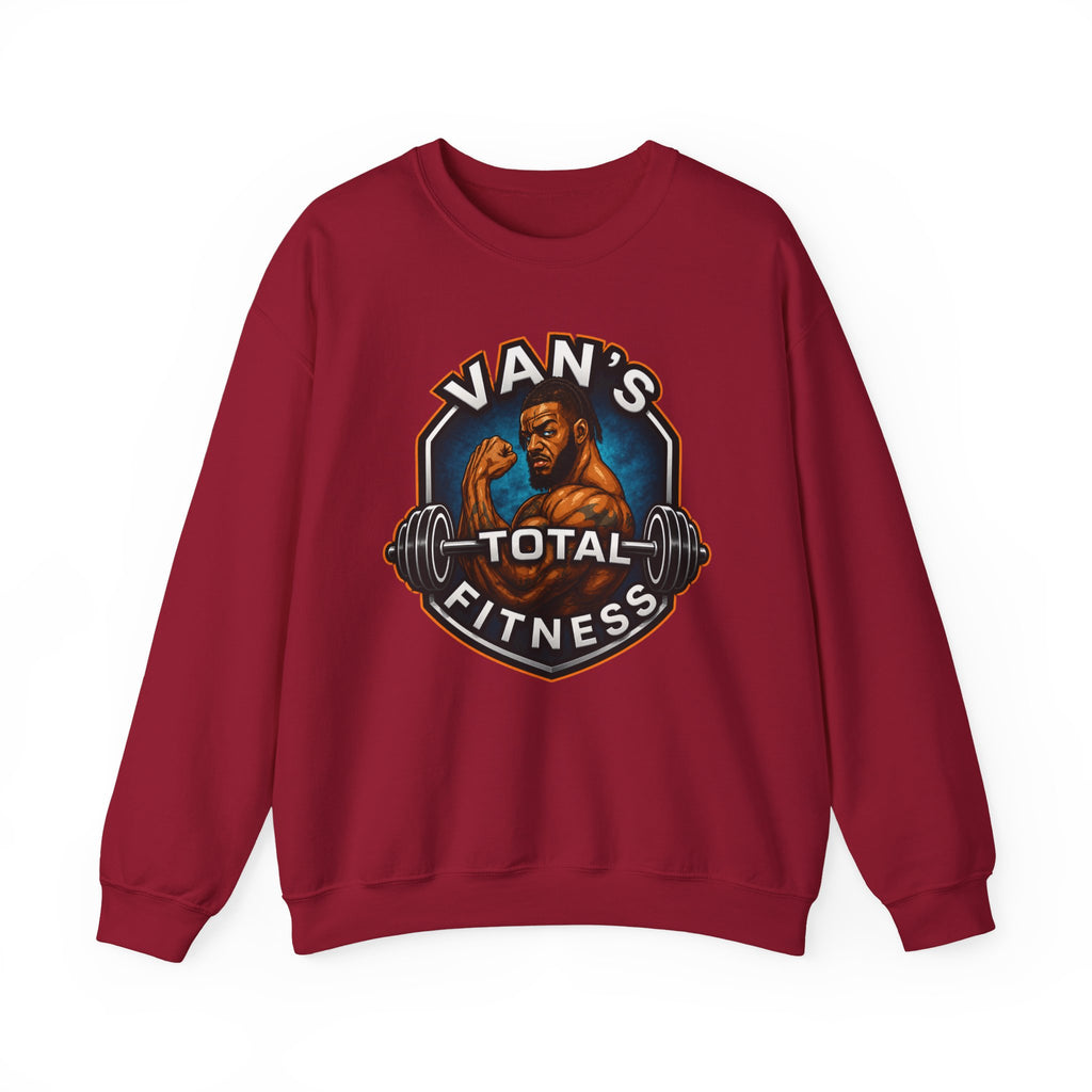 Van's Total Fitness Crewneck Sweatshirt — Gym Logo Pullover for Van's Total Fitness Fans