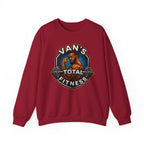 Van's Total Fitness Crewneck Sweatshirt — Gym Logo Pullover for Van's Total Fitness Fans