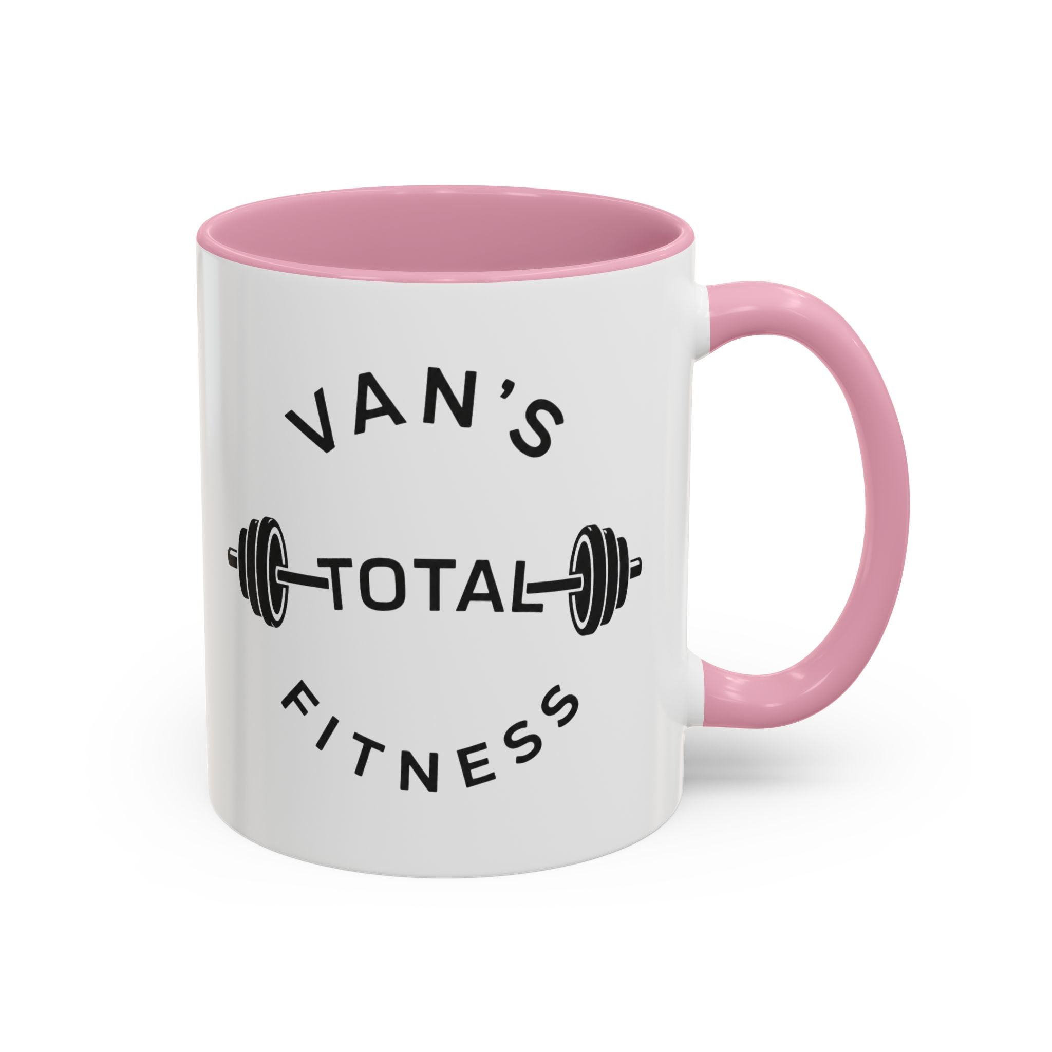 Van's Total Fitness Coffee Mug (11oz/15oz) — Gym Barbell Ceramic Mug