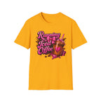Running on Iced Coffee T-Shirt — Cute Pink Coffee Graphic Tee