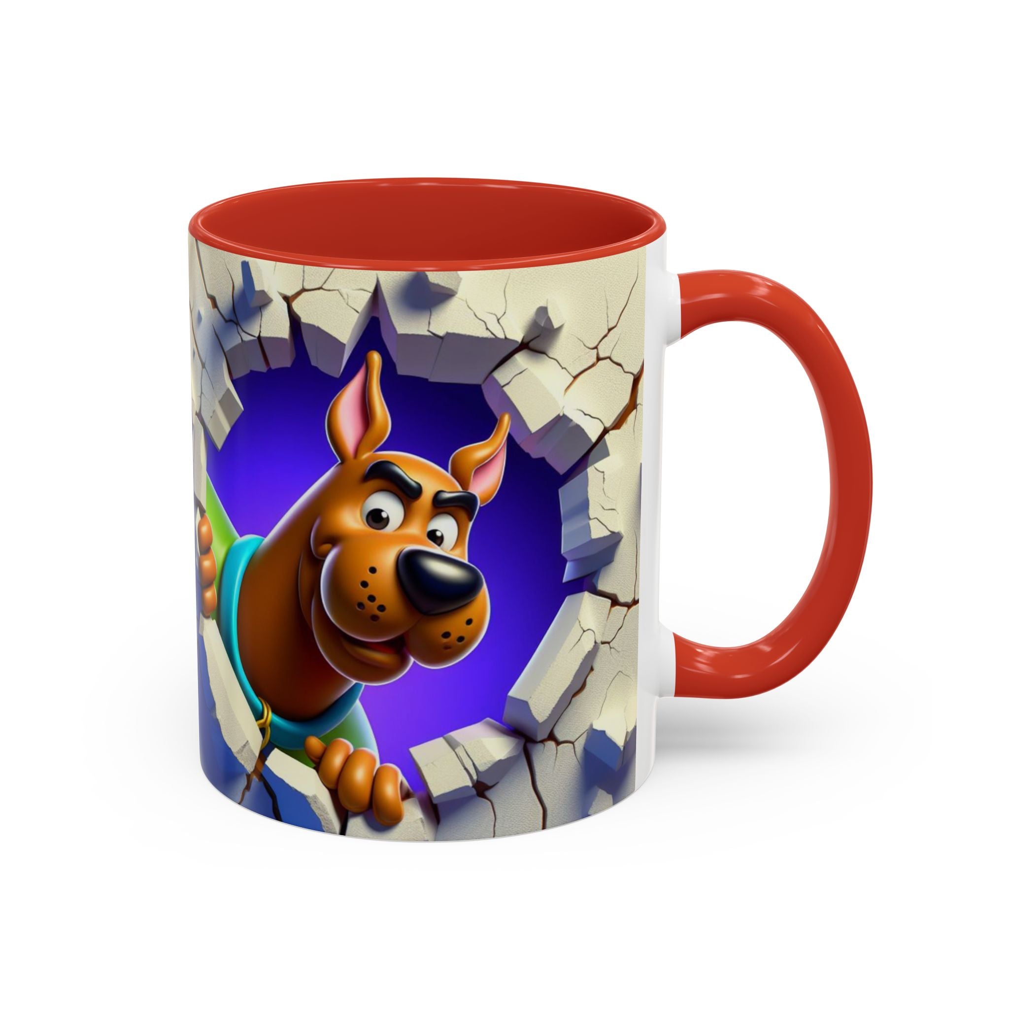 Scooby-Doo "Breaking Through" Accent Coffee Mug (11/15 oz)