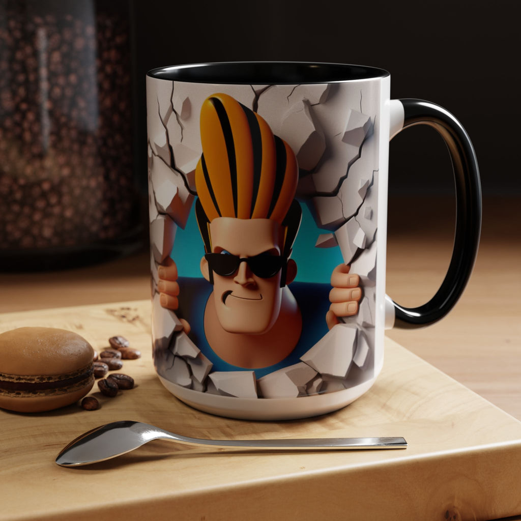 Johnny Bravo Breakthrough Coffee Mug (11oz & 15oz)