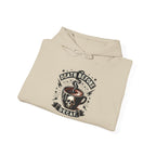 "Death Before Decaf" Coffee Skull Graphic Hoodie