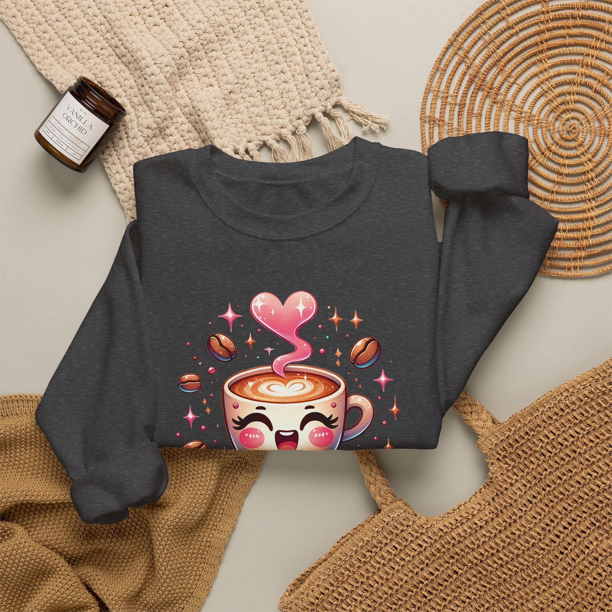 Espresso Yourself Cute Coffee Crewneck Sweatshirt