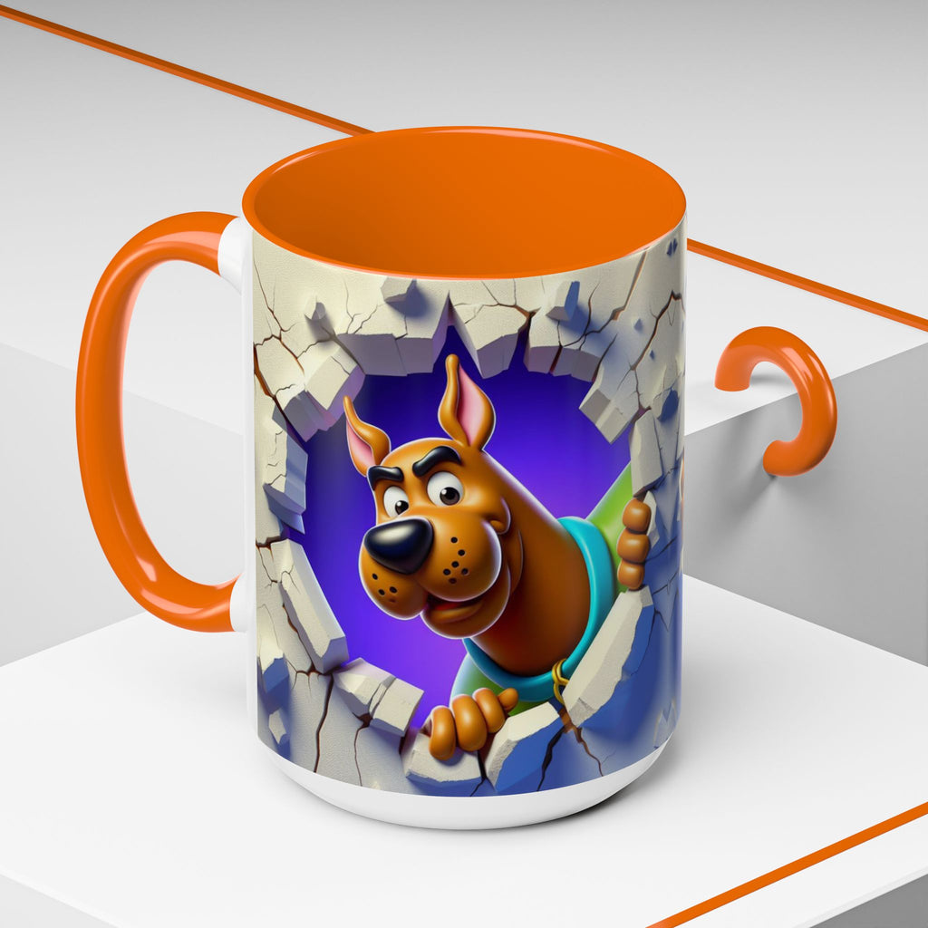 Scooby-Doo "Breaking Through" Accent Coffee Mug (11/15 oz)