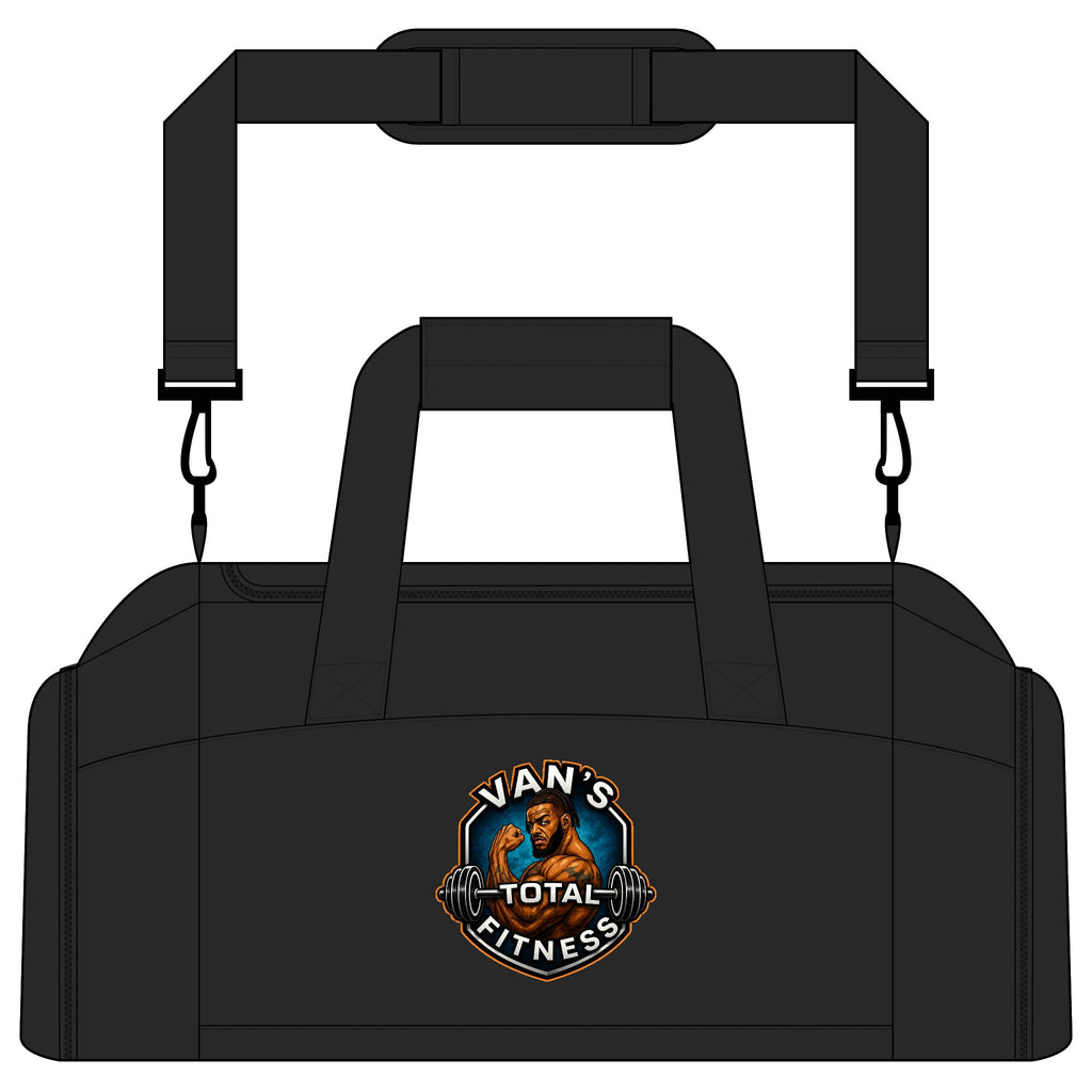 Van’s Total Fitness Logo Duffle Bag for Athletes & Gym-Goers — Gym Bag