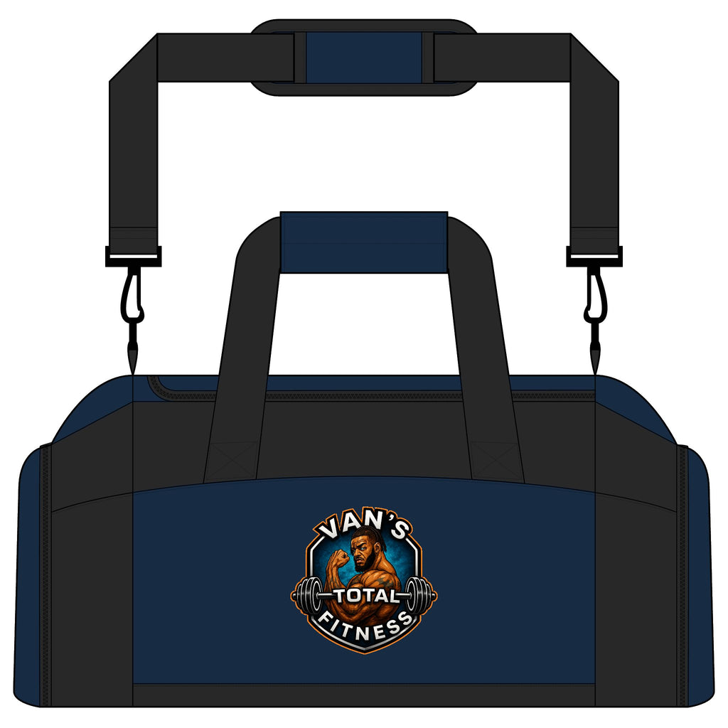 Van’s Total Fitness Logo Duffle Bag for Athletes & Gym-Goers — Gym Bag