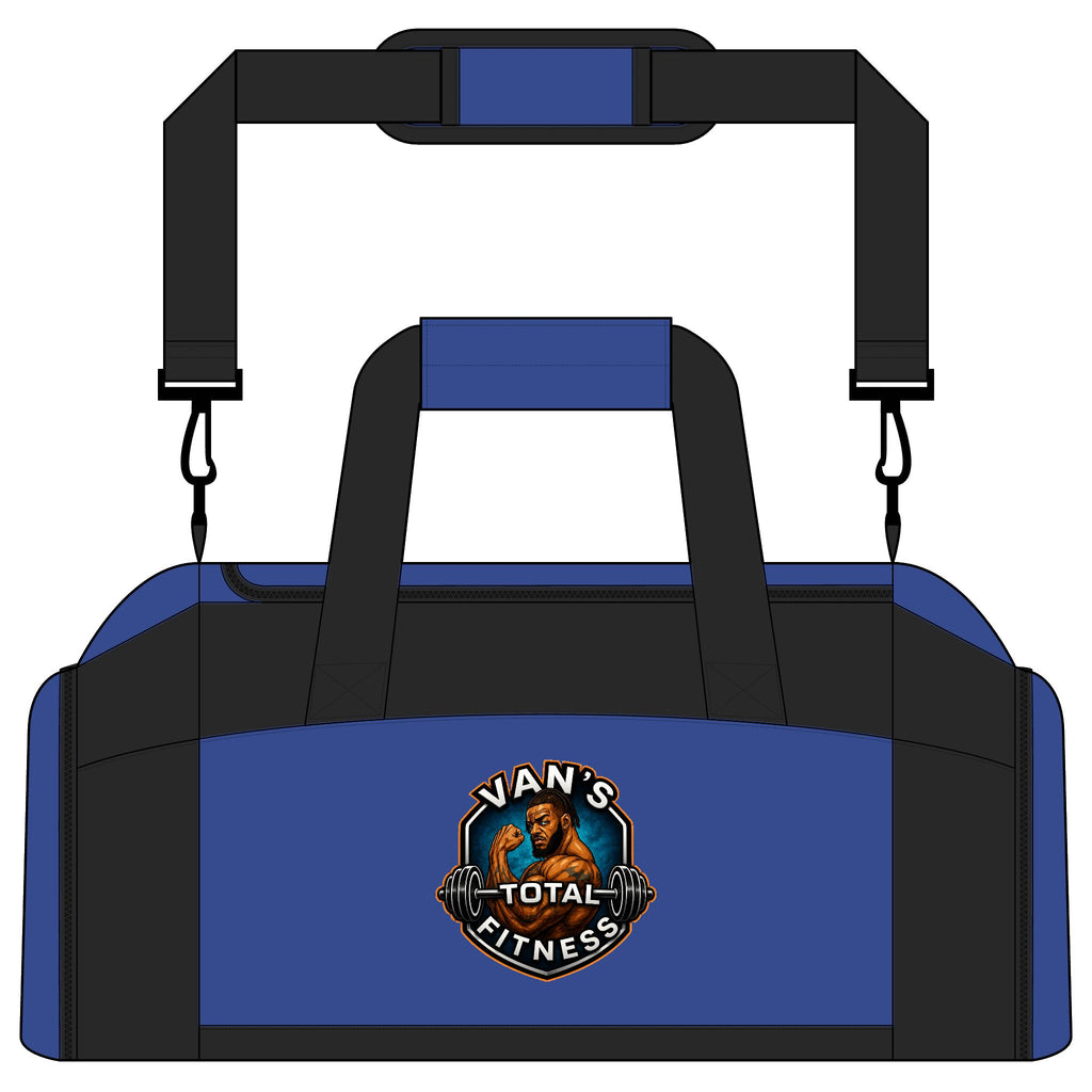 Van’s Total Fitness Logo Duffle Bag for Athletes & Gym-Goers — Gym Bag