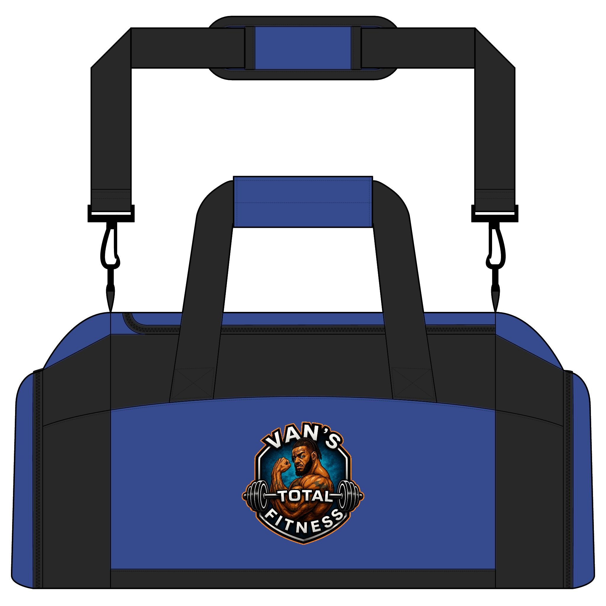 Van’s Total Fitness Logo Duffle Bag for Athletes & Gym-Goers — Gym Bag