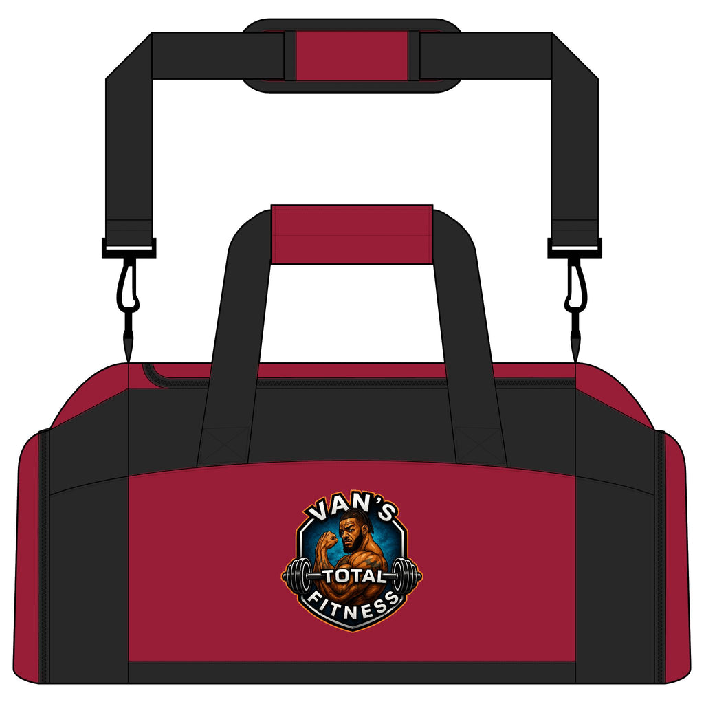Van’s Total Fitness Logo Duffle Bag for Athletes & Gym-Goers — Gym Bag