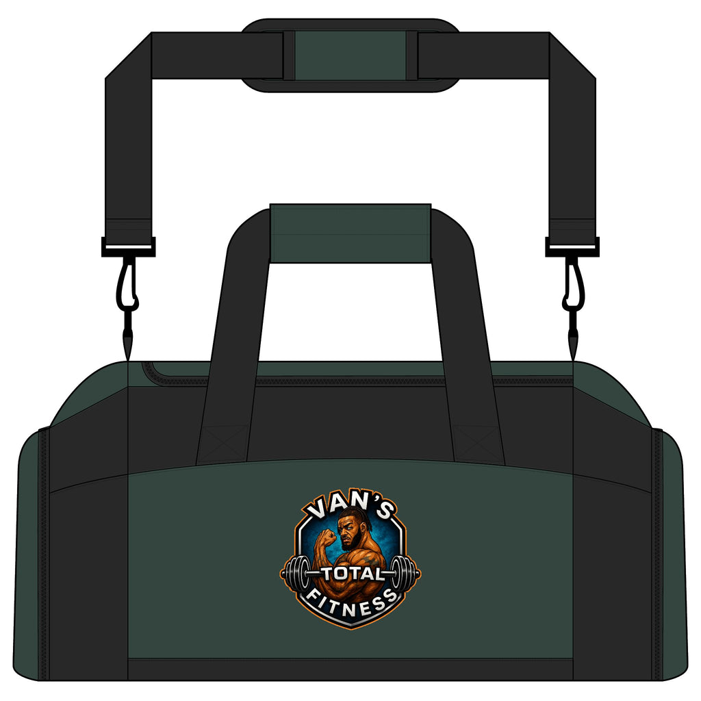 Van’s Total Fitness Logo Duffle Bag for Athletes & Gym-Goers — Gym Bag