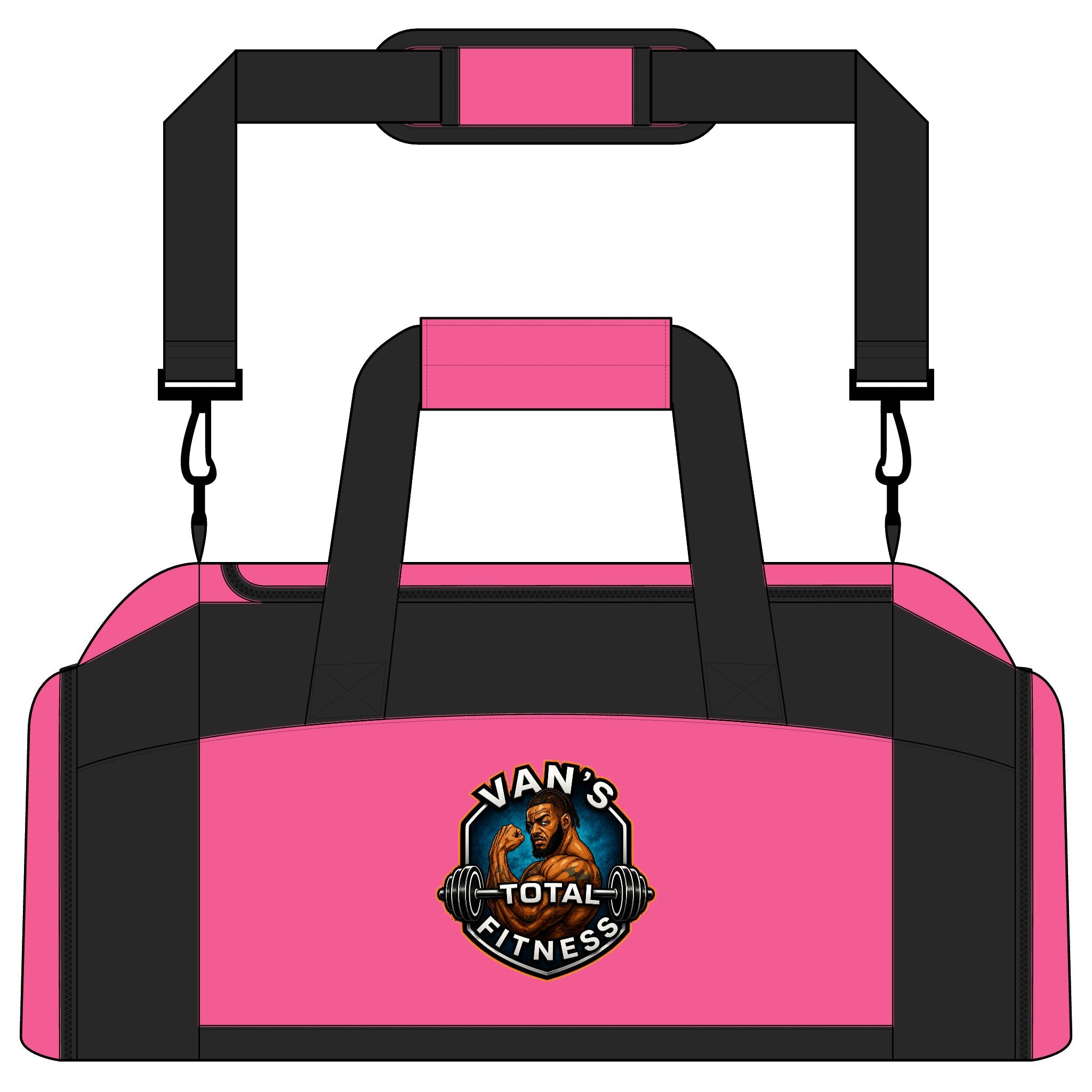 Van’s Total Fitness Logo Duffle Bag for Athletes & Gym-Goers — Gym Bag
