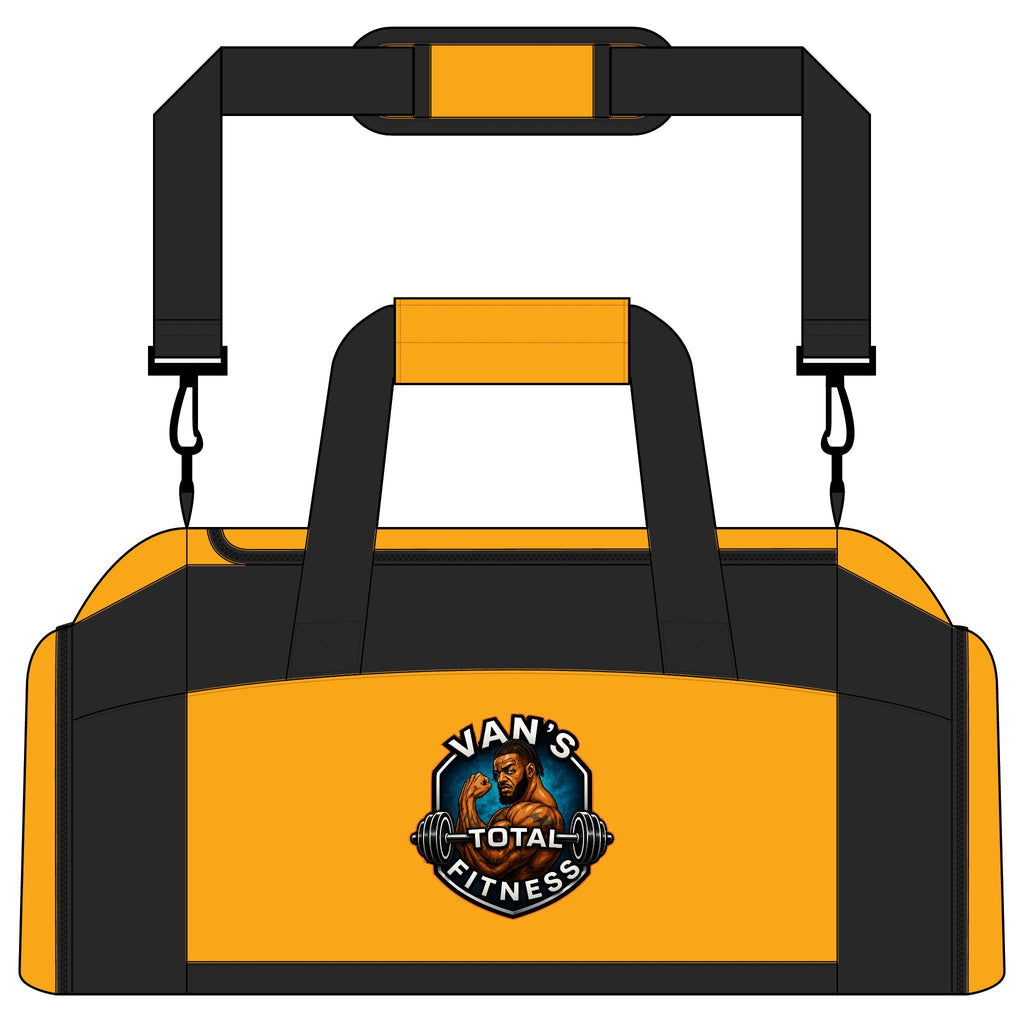 Van’s Total Fitness Logo Duffle Bag for Athletes & Gym-Goers — Gym Bag