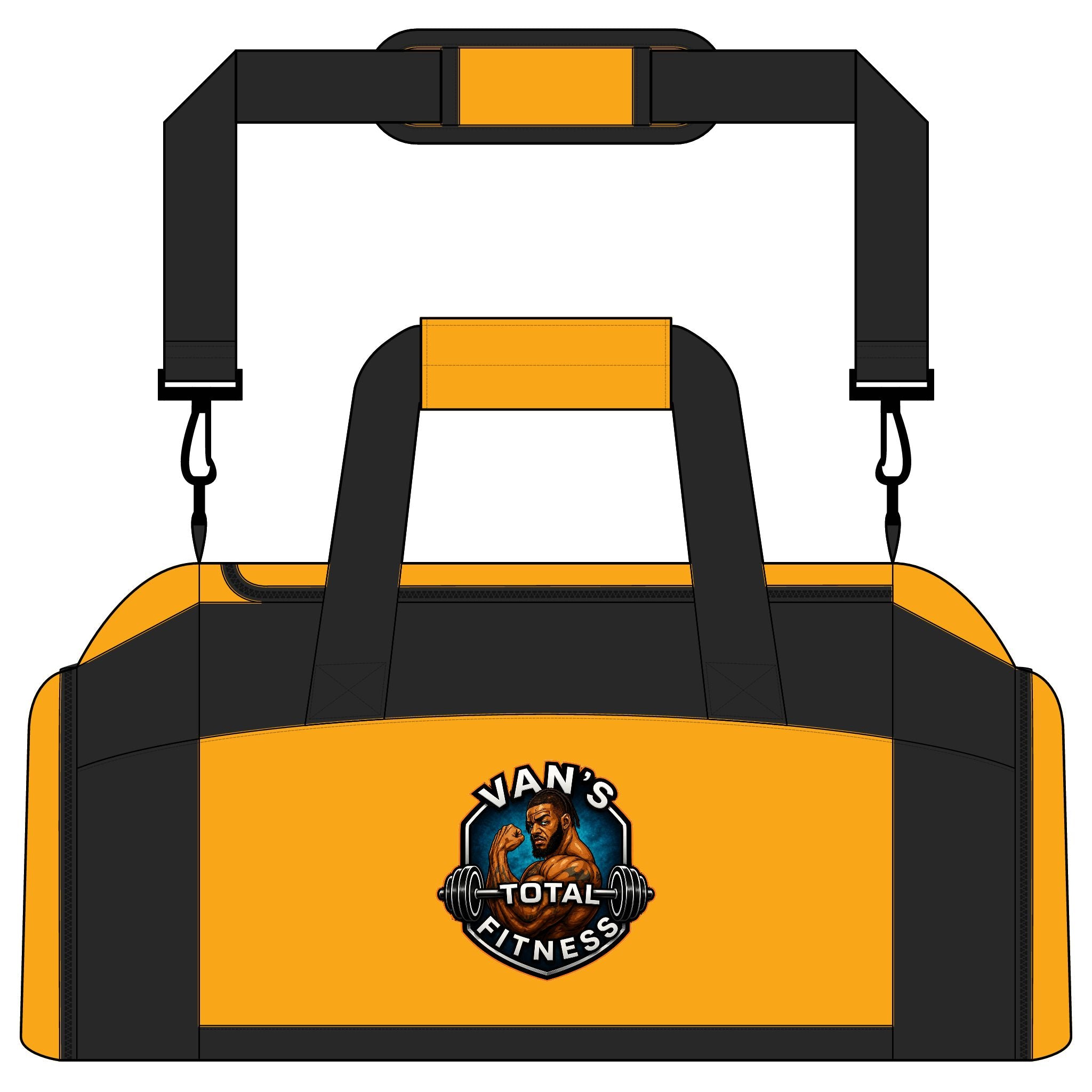 Van’s Total Fitness Logo Duffle Bag for Athletes & Gym-Goers — Gym Bag