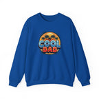 Cool Dad Crewneck Sweatshirt — Retro Sunshine Palm Beach Graphic