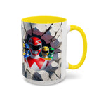 Power Rangers Coffee Mug — Retro Superhero Team Design (11/15 oz)