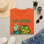 Sip Happens Frog T-Shirt — Funny Coffee Lover Tee
