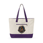 Fitness Logo Canvas Tote Bag — "Van's Total Fitness" Zippered Beach & Gym Tote