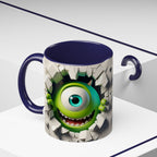 Monster's Inc Mike Peekaboo Coffee Mug – Cute One-Eyed Cartoon Accent Mug (11/15oz)