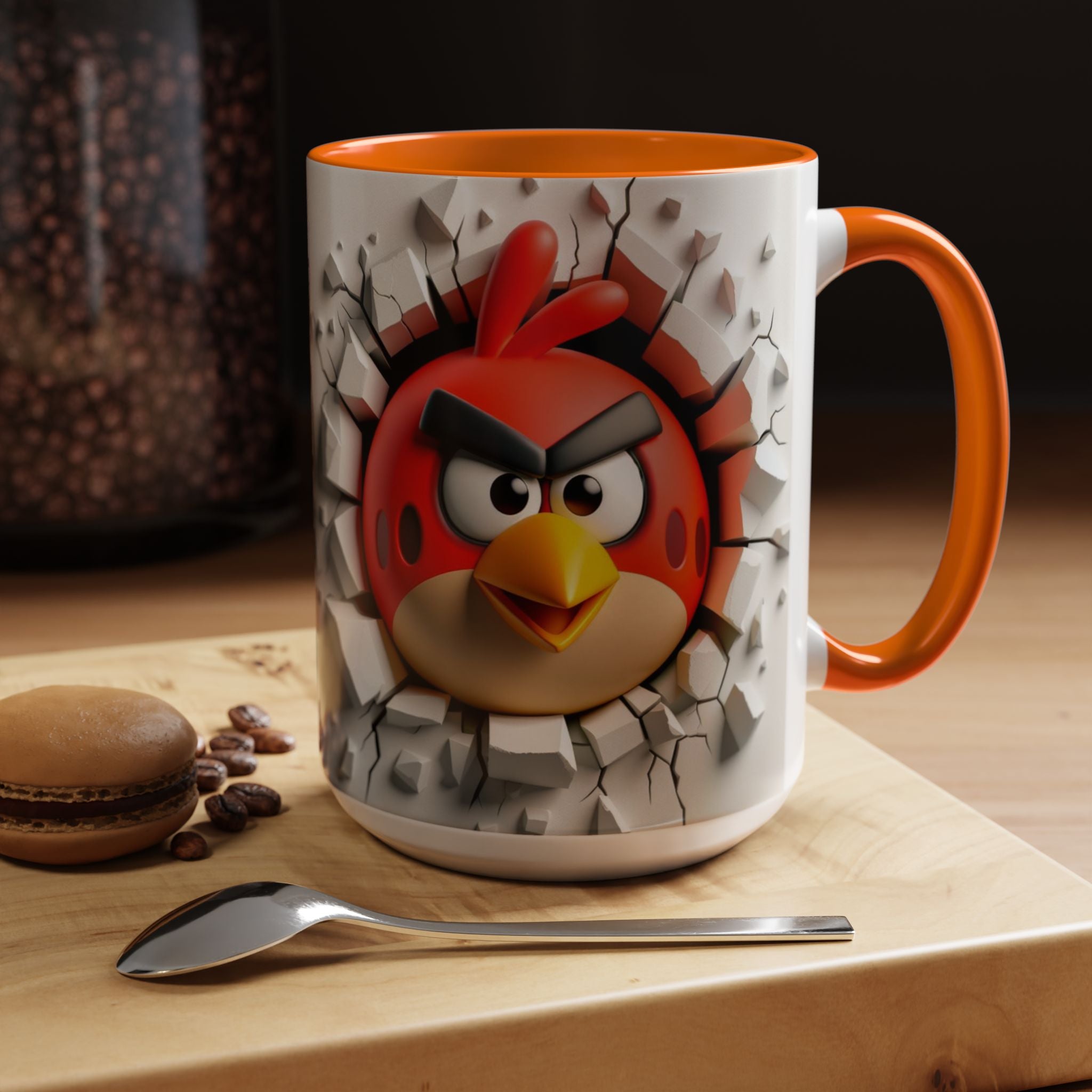 Angry Bird "Break Through" Accent Coffee Mug (11/15oz)