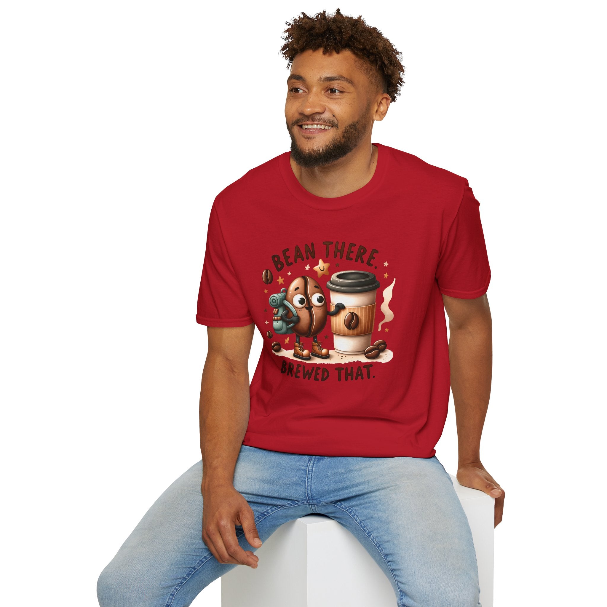 Bean There Brewed That T-Shirt — Cute Coffee Bean Pun Tee