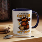 "I Run on Caffeine and Poor Decisions" Funny Cow Gift (11/15 oz) —  Coffee Mug