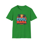 Cool Mama T-Shirt — Retro Palm Sunset Graphic Tee for Moms