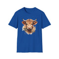 Cow Floral Tee — Cute Highland Cow Graphic T-Shirt