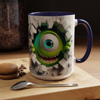Monster's Inc Mike Peekaboo Coffee Mug – Cute One-Eyed Cartoon Accent Mug (11/15oz)