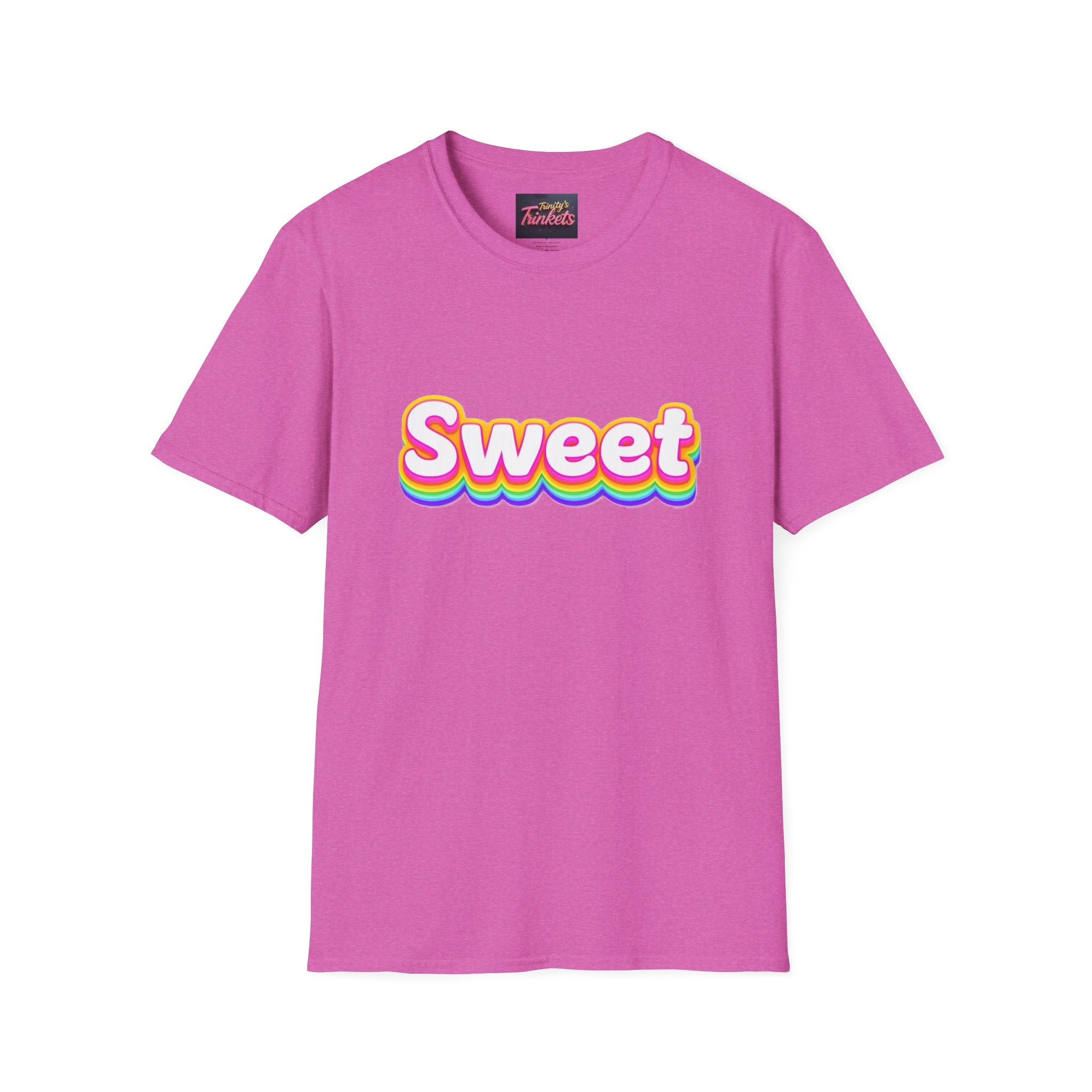 Sweet Rainbow T-Shirt — Retro Colorful Graphic Tee