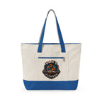Fitness Logo Canvas Tote Bag — "Van's Total Fitness" Zippered Beach & Gym Tote