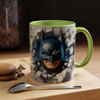 Batman "Break Through" Accent Mug — Superhero Coffee Cup (11/15oz)