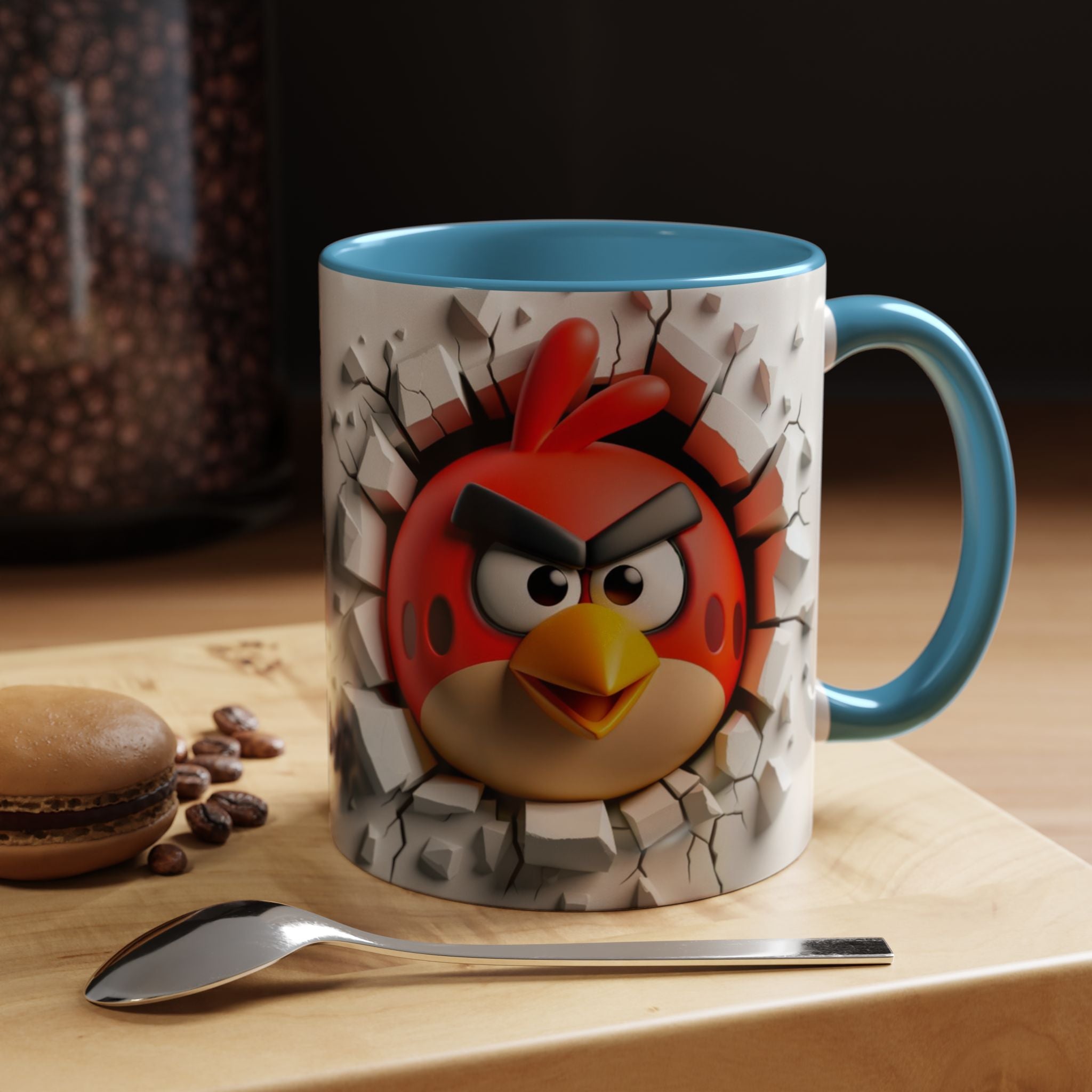 Angry Bird "Break Through" Accent Coffee Mug (11/15oz)