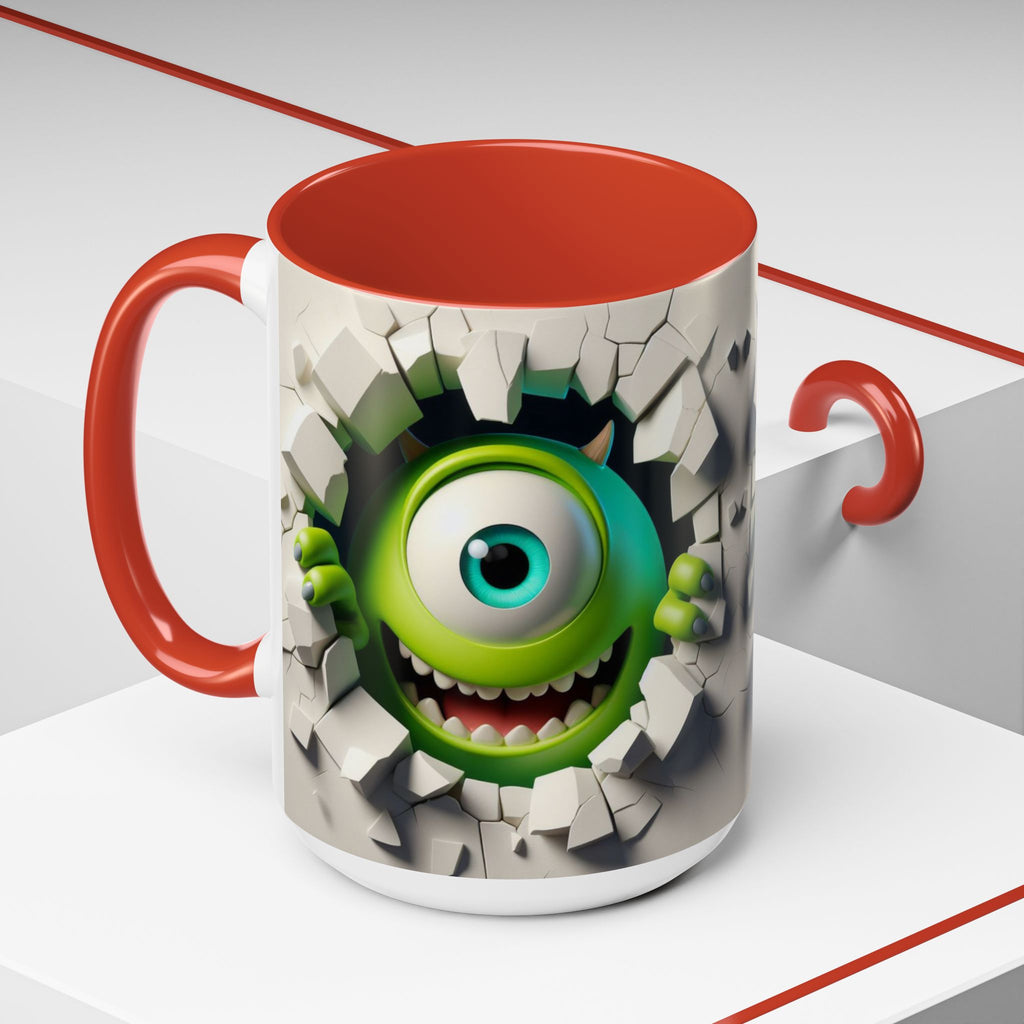 Monster's Inc Mike Peekaboo Coffee Mug – Cute One-Eyed Cartoon Accent Mug (11/15oz)
