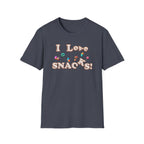 I Love Snacks T-Shirt — Cute Snack Lover Graphic Tee
