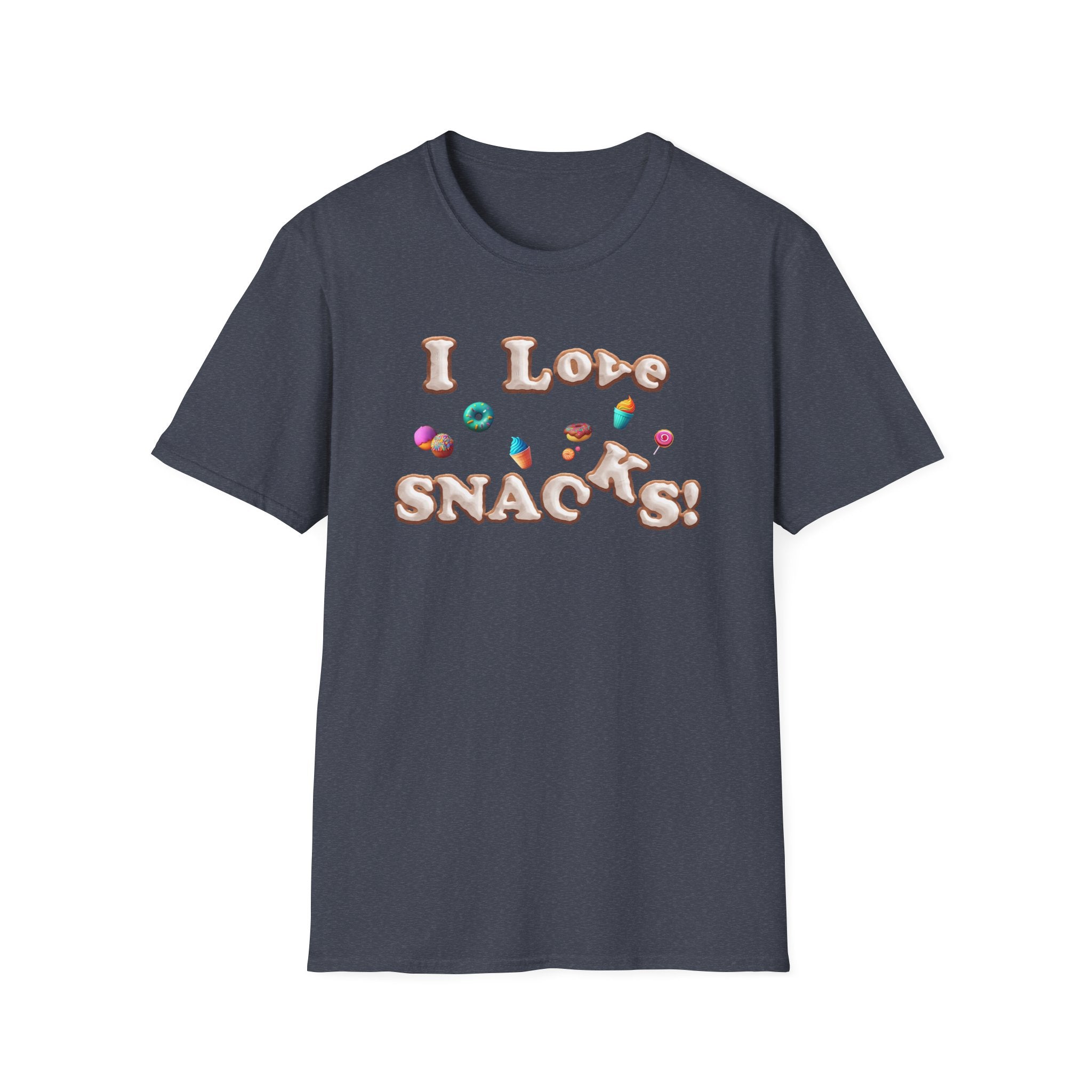 I Love Snacks T-Shirt — Cute Snack Lover Graphic Tee