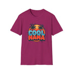 Cool Mama T-Shirt — Retro Palm Sunset Graphic Tee for Moms