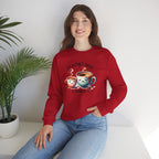 "Life Without Coffee Is Depresso" Cute Cafe Graphic — Coffee Crewneck Sweatshirt