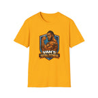 Van's Total Fitness T-Shirt | Muscular Bodybuilder Logo Tee