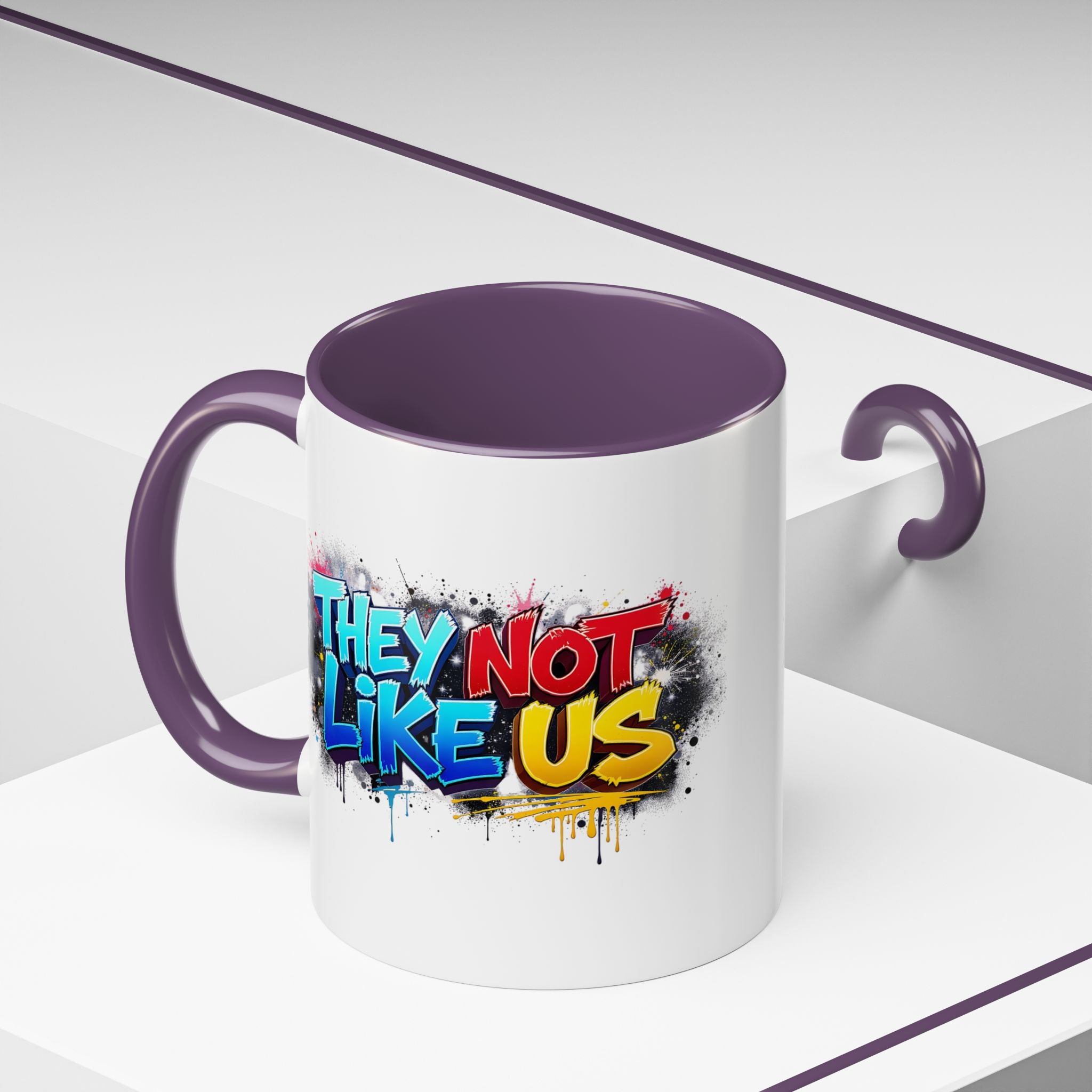 They Not Like Us Coffee Mug — Graffiti Accent Mug (11/15oz)