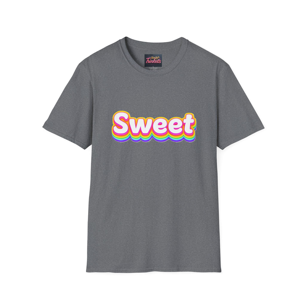 Sweet Rainbow T-Shirt — Retro Colorful Graphic Tee