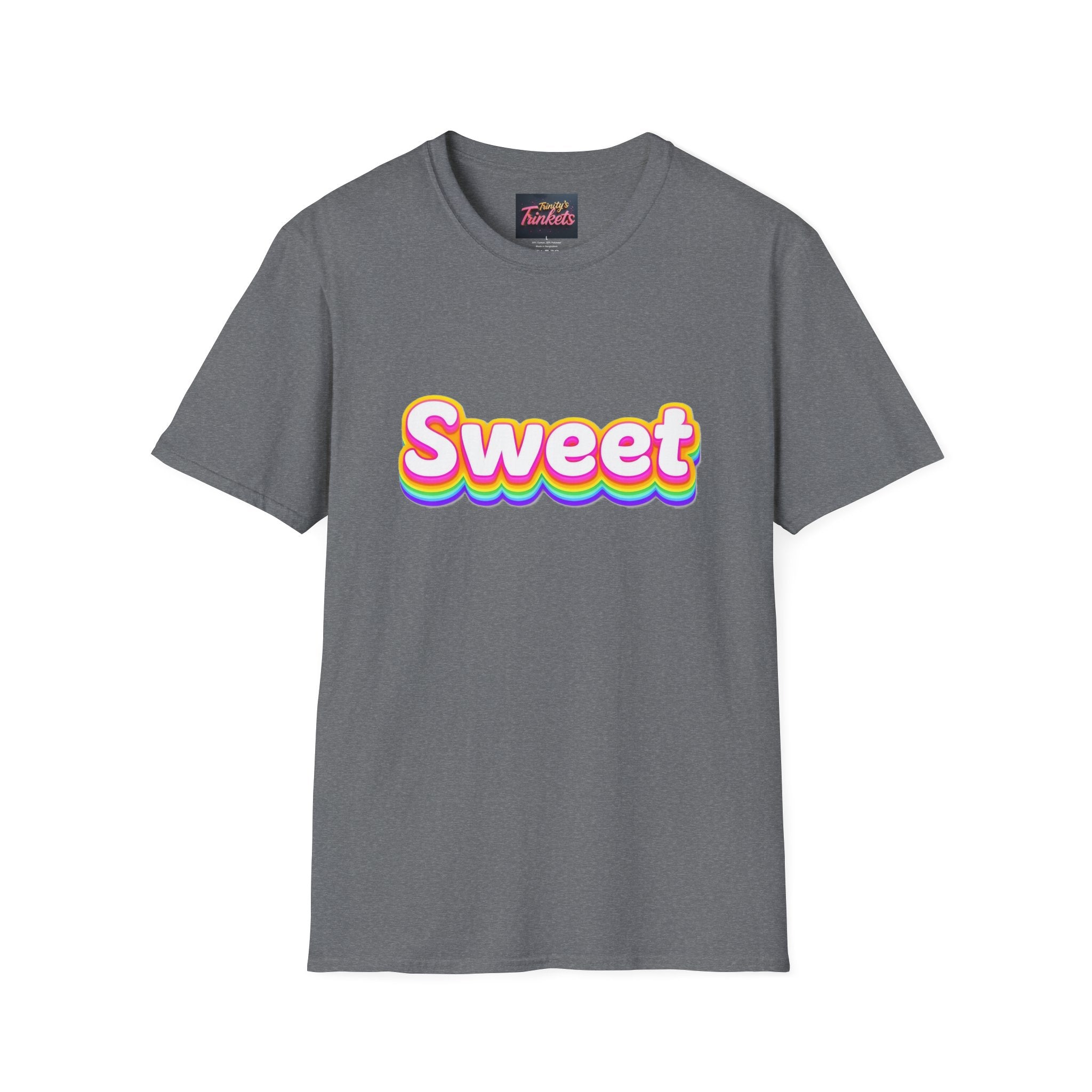 Sweet Rainbow T-Shirt — Retro Colorful Graphic Tee