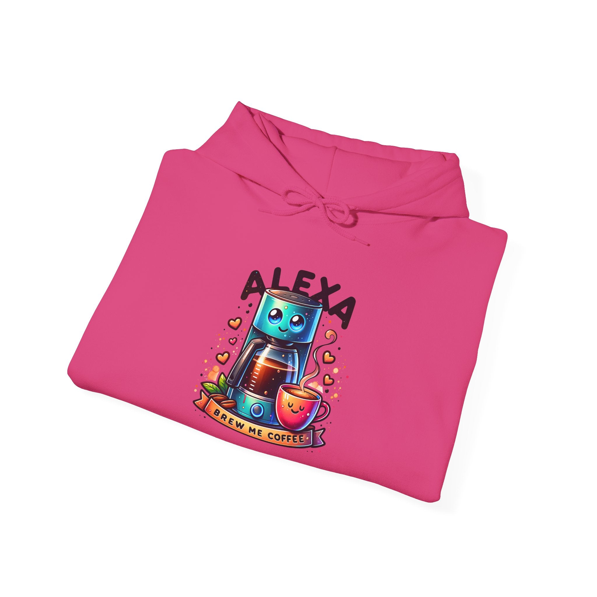 Alexa Coffee Maker Hoodie — Cute Coffee Maker with Coffee Illustration