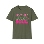 Wild Soul T-Shirt — Pink & Green Heart Graphic Tee