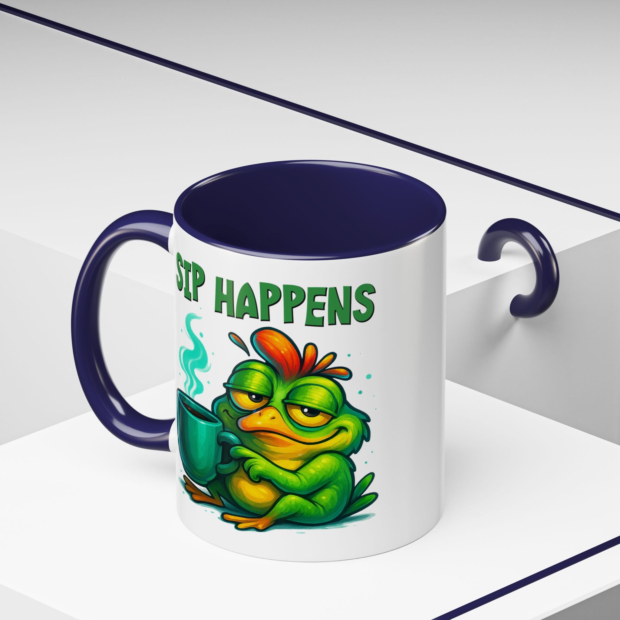 Sip Happens Coffee Mug — Funny Frog Coffee Cup (11/15oz)