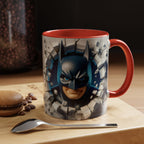 Batman "Break Through" Accent Mug — Superhero Coffee Cup (11/15oz)