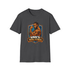 Van's Total Fitness T-Shirt | Muscular Bodybuilder Logo Tee